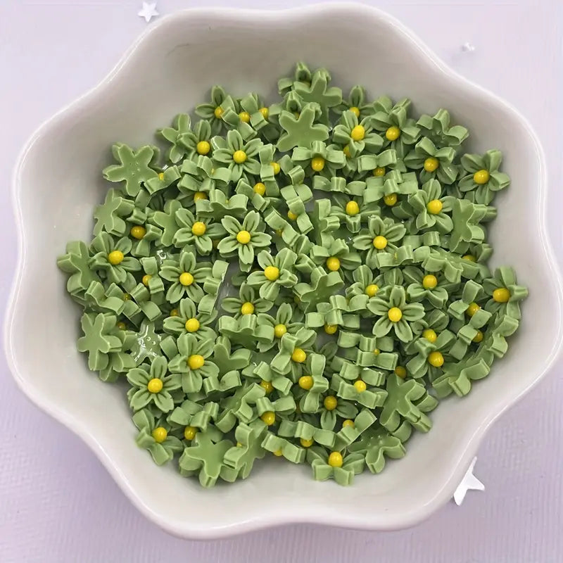 Décorations Fleurs 3D pour Nail Art – Lot de Fleurs Multicolores en Résine pour Manucure Créative