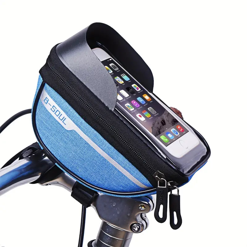 Sacoche de vélo étanche avec support smartphone – Pochette de cadre avant pratique et résistante