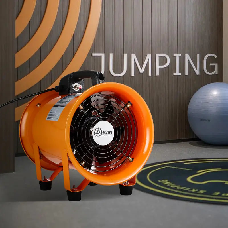 Ventilateur industriel portable en métal – Haute puissance, ventilation atelier, chantier et garage