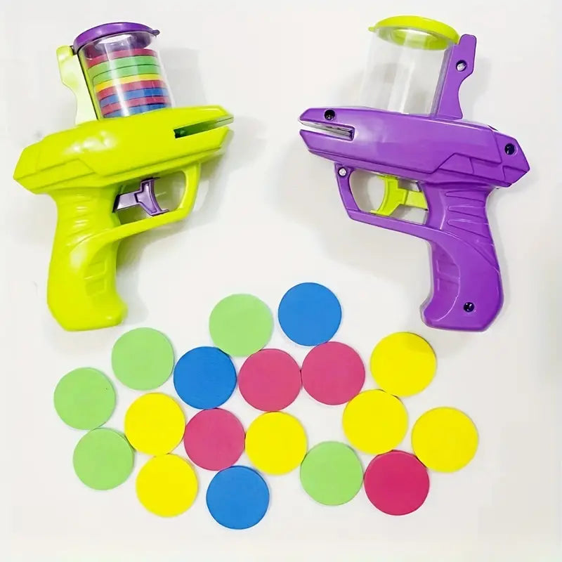 Pistolet Jouet Lance Disques en Mousse – Blaster Coloré Amusant et Sûr pour Enfants