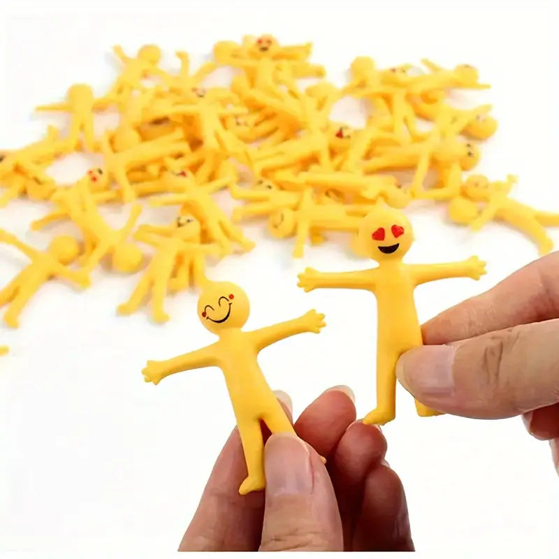 Mini Figurines Emoji Jaunes – Décorations de Fête Amusantes pour Anniversaires & Événements