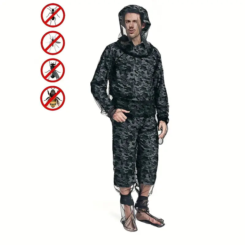 Ensemble complet anti-moustiques et insectes – Vêtements répulsifs antiparasitaires pour activités extérieures