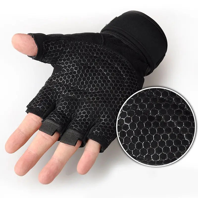 Gants de musculation antidérapants – Gants fitness avec protection paume et maintien poignet