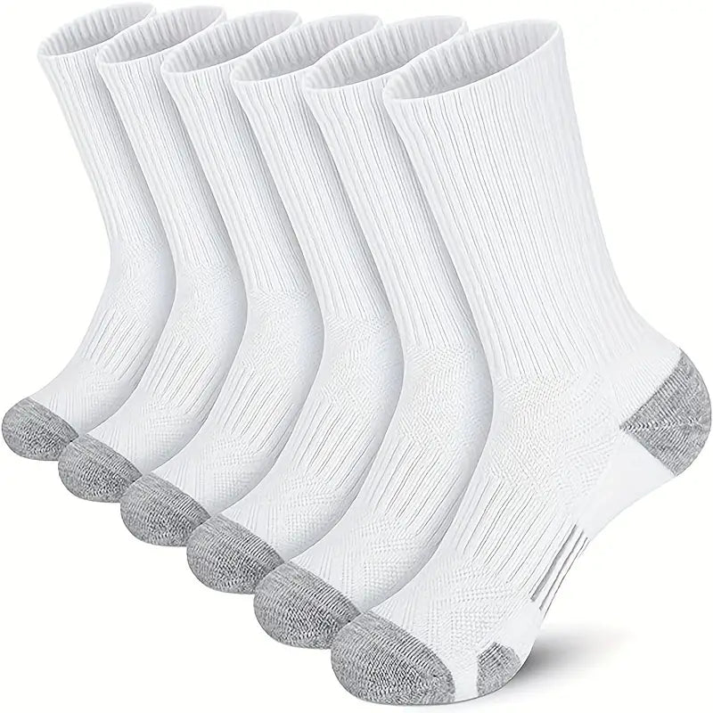 Lot de 6 paires de chaussettes noires homme – Confortables, résistantes et respirantes