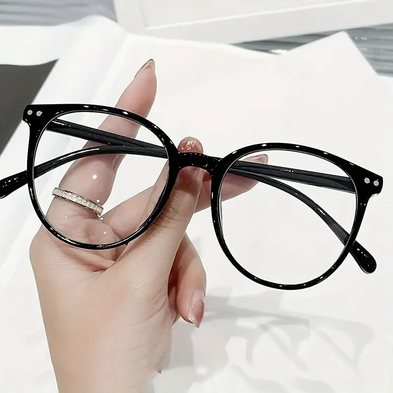 Lunettes de vue femme rétro – Monture noire ronde élégante et tendance