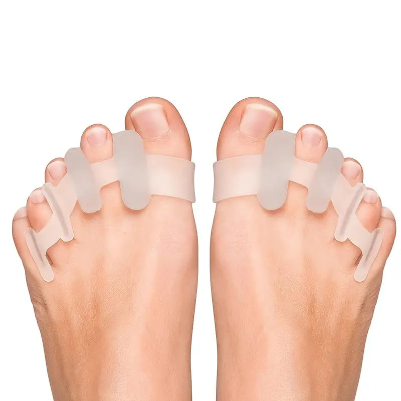 Séparateurs d’Orteils en Gel de Silicone – Correcteurs Hallux Valgus & Soulagement des Douleurs Plantaires