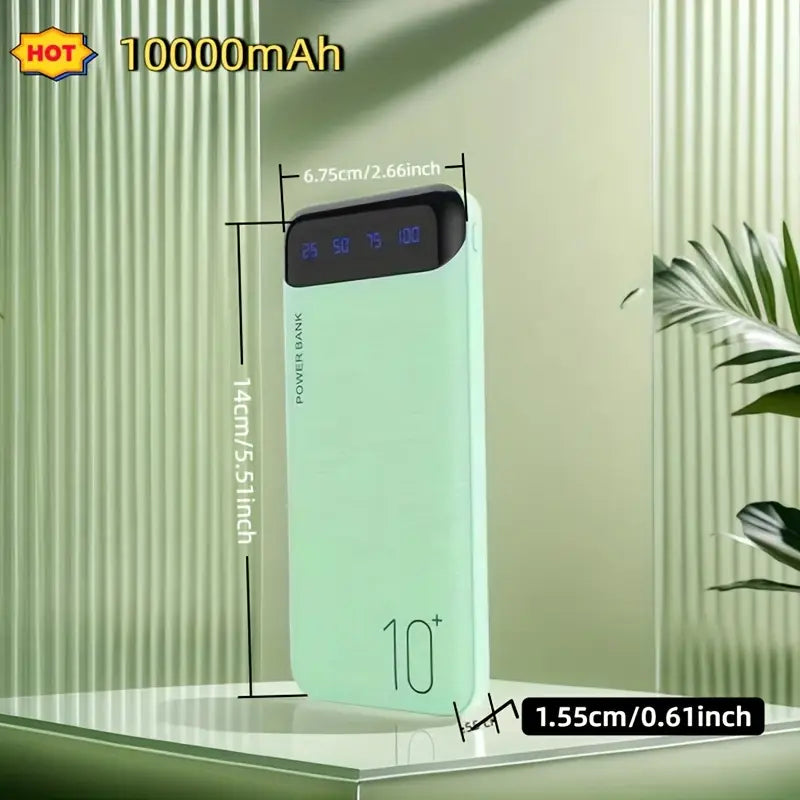 Power Bank 10000/20000mAh – Batterie Externe Haute Capacité avec Écran LED et Charge Rapide