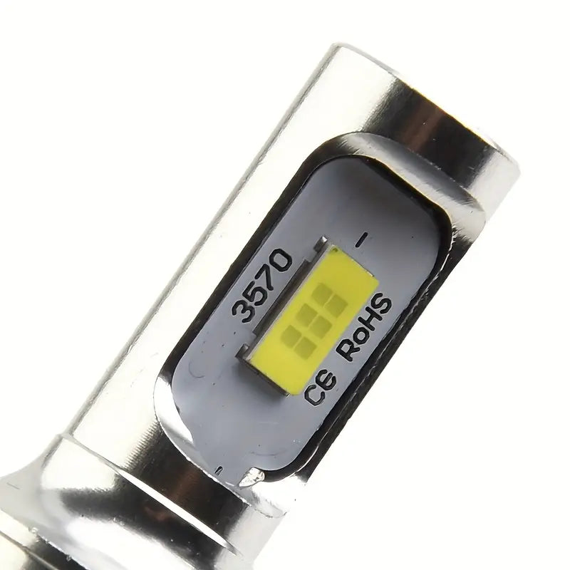 Paire d’Ampoules LED H7 Haute Puissance – 3570 COB 12V pour Phares Avant de Voiture, Blanc Froid, Antibrouillard et Feux de Route