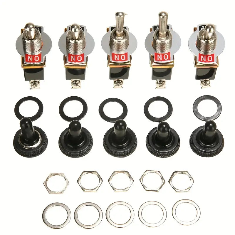 Interrupteur à Bascule ON/OFF Métallique – Pièce de Remplacement Électrique Universelle