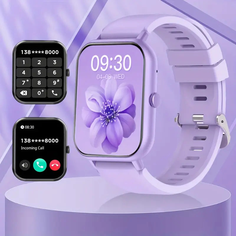 Montre connectée femme élégante – Écran tactile HD, appels Bluetooth et bracelet