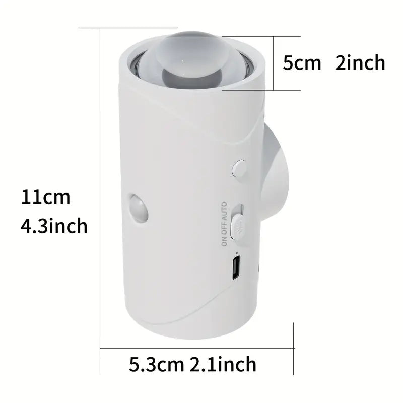 Spot LED Intelligent avec Détecteur de Mouvement – Éclairage Sans Fil avec Support Magnétique et Fixation Facile