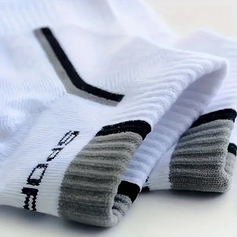 Lot de 5 paires de chaussettes basses homme – Sport, respirantes et confortables