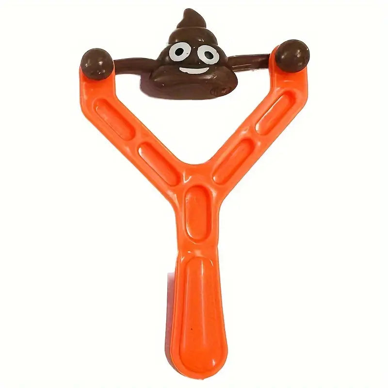 Lance-pierre caca rigolo – Jouet fantaisie pour blagues et farces hilarantes