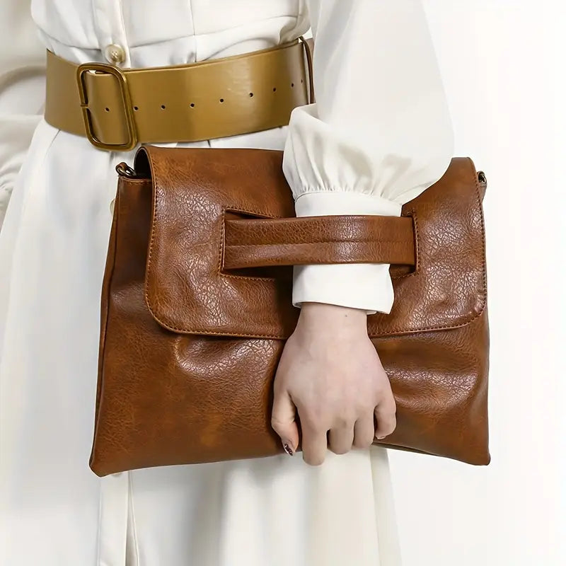 Mallette en simili cuir gris pour femme Sacoche élégante avec bandoulière amovible et compartiments pratiques