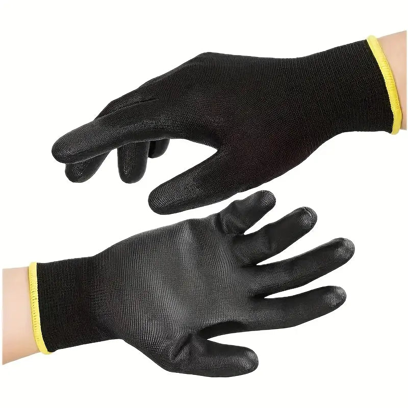 Gants de Protection Antidérapants en Nylon Enduit – Sécurité et Précision pour Travaux Manuels