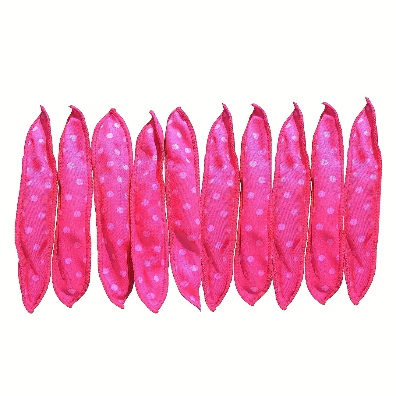 Bigoudis Souples Sans Chaleur – Lot de 10/20/30 Rouleaux Curling Cheveux en Tissu Satiné à Pois