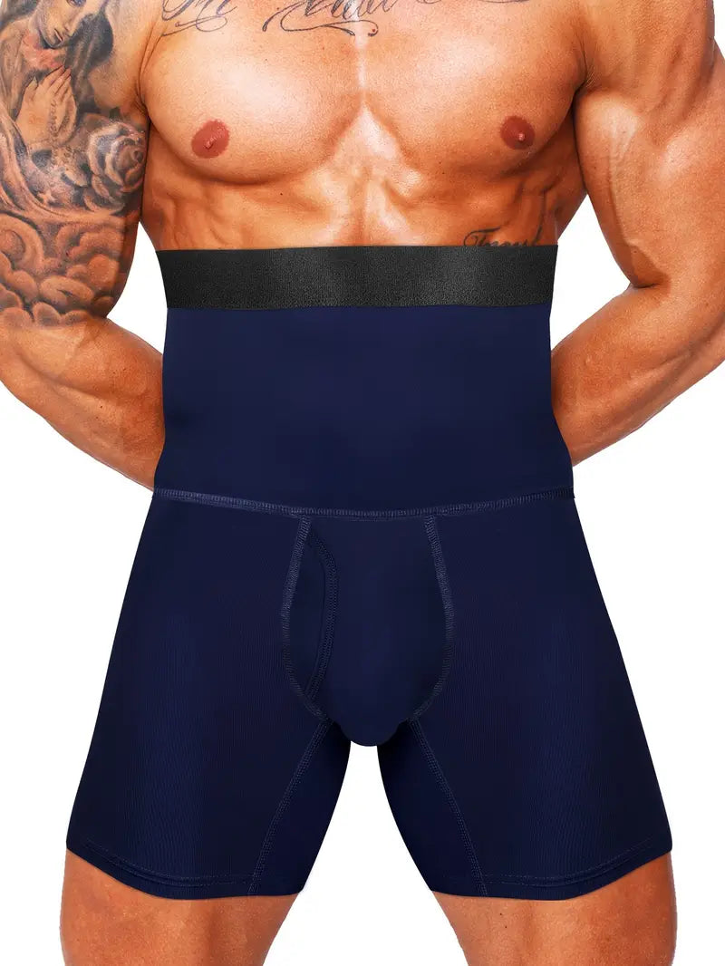 Boxer Invisible Sculptant Homme Taille Haute - Affine la Silhouette & Maintien Ferme du Ventre