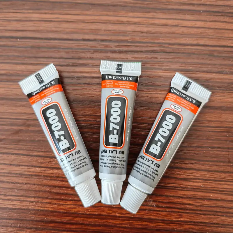 Colle B-7000 Multifonction (5 x 3ml) – Adhésif Résistant pour Téléphone, Verre, Plastique, Bijoux et Bricolage