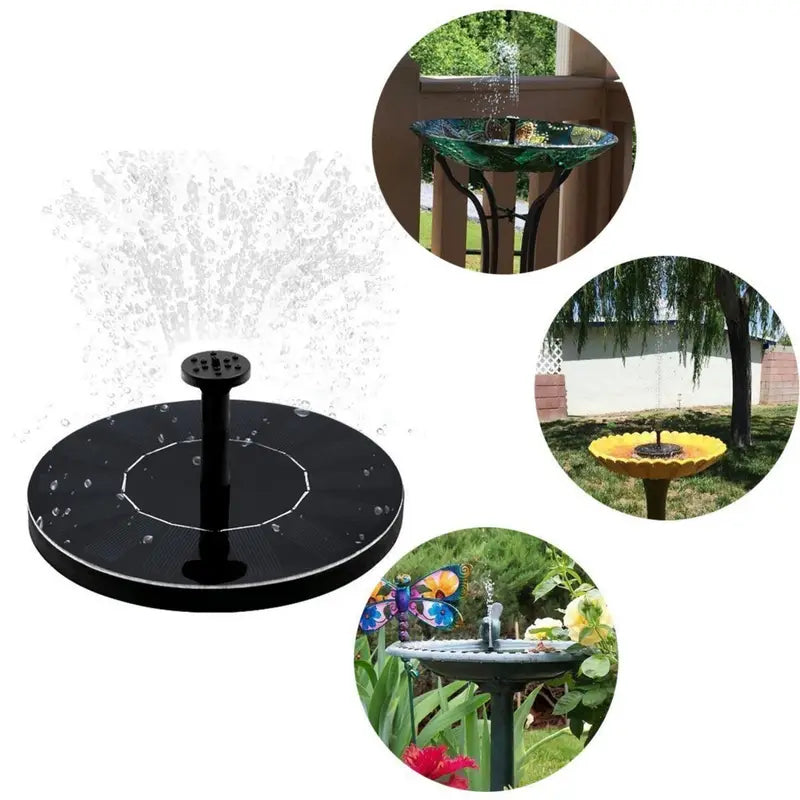 Fontaine Solaire pour Jardin et Bassin – Pompe à Eau Écologique avec Jets Décoratifs pour Étangs, Birdbaths et Jardins