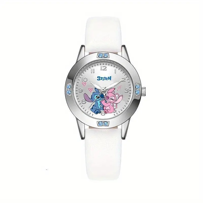 Montre femme Disney Mickey & Minnie – Cadran fantaisie et bracelet blanc élégant
