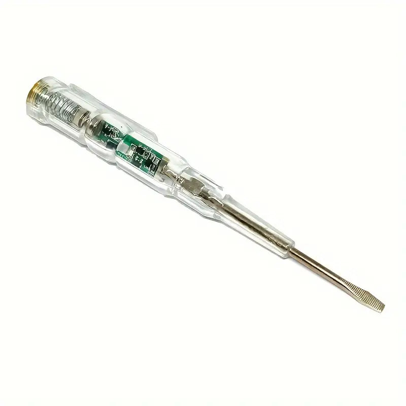 Tournevis Testeur de Tension Électrique – Détecteur de Phase avec Indicateur LED 100-500V