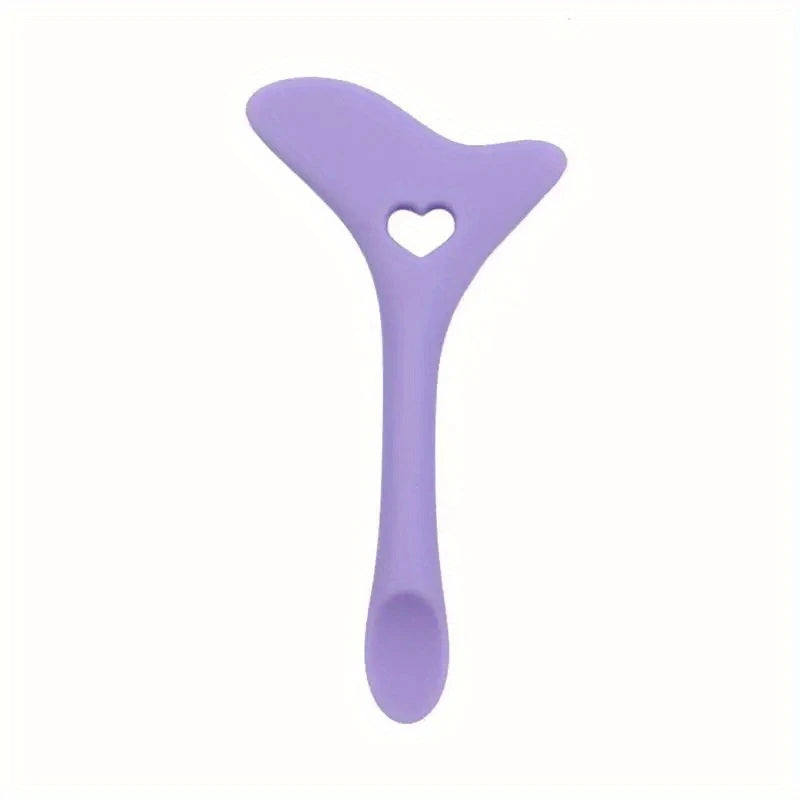 Gua Sha Visage en Silicone – Accessoire Massage Beauté avec Motif Cœur, Anti-Rides & Relaxation