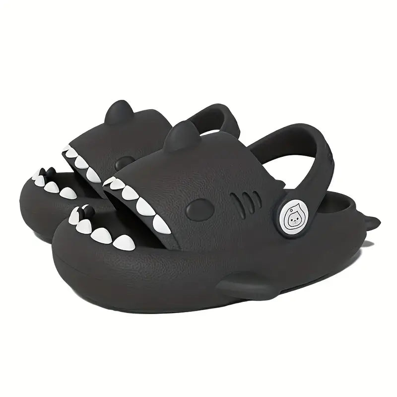 Sabots garçon requin bleu – Mules de plage légères et antidérapantes pour enfant