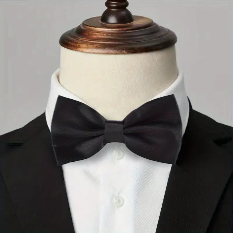 Nœud papillon noir homme – Accessoire élégant pour costume, mariage et soirée chic
