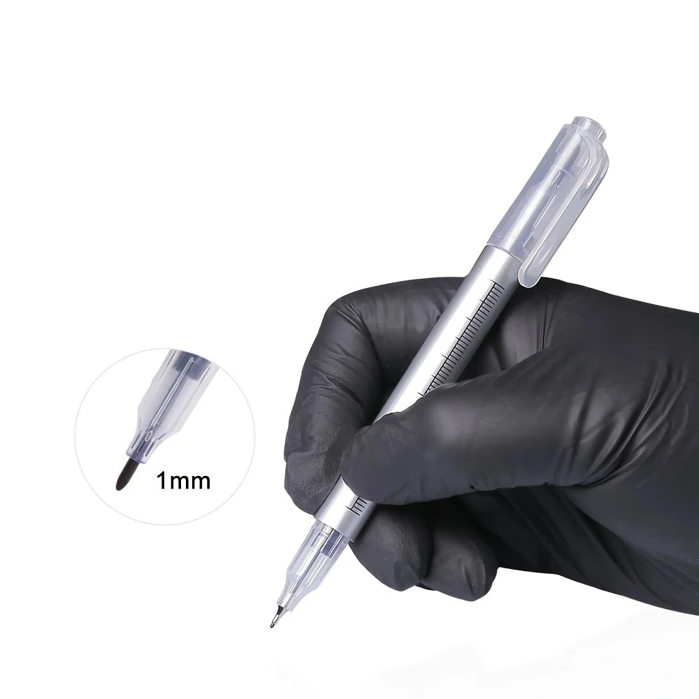Stylo de Précision pour Tracé de Tatouage – Marqueur Chirurgical à Encre Violette Stérile