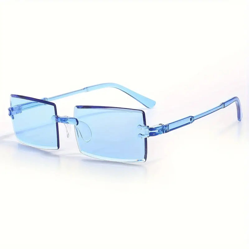 Lunettes de soleil enfants carrées bleues – Style moderne et protection UV tendance