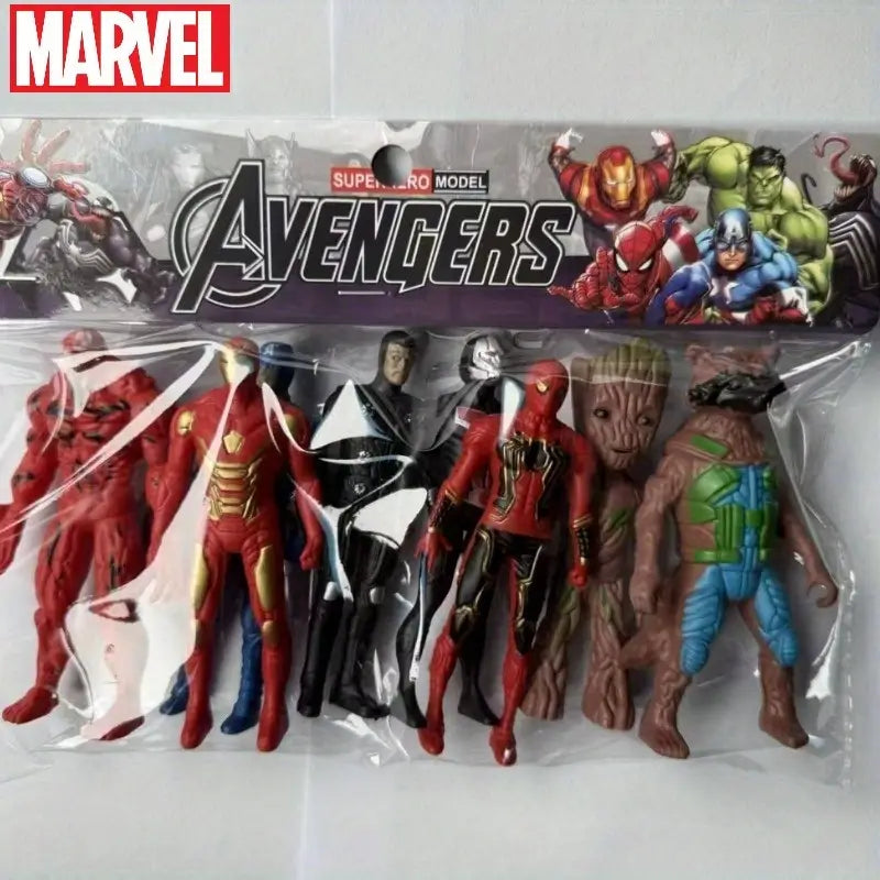 Ensemble de 8 Figurines Marvel Super-Héros – Jouets de Collection pour Enfants et Fans