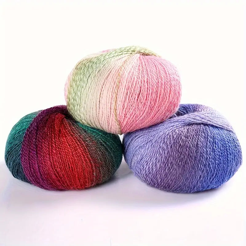 Pelote de Laine Multicolore Dégradée – Fil Doux pour Crochet & Tricot Automne