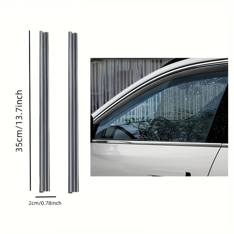 4 Grattoirs Vitres Latérales Voiture – Anti-Buée et Anti-Gouttes pour Conduite Parfaite par Temps de Pluie