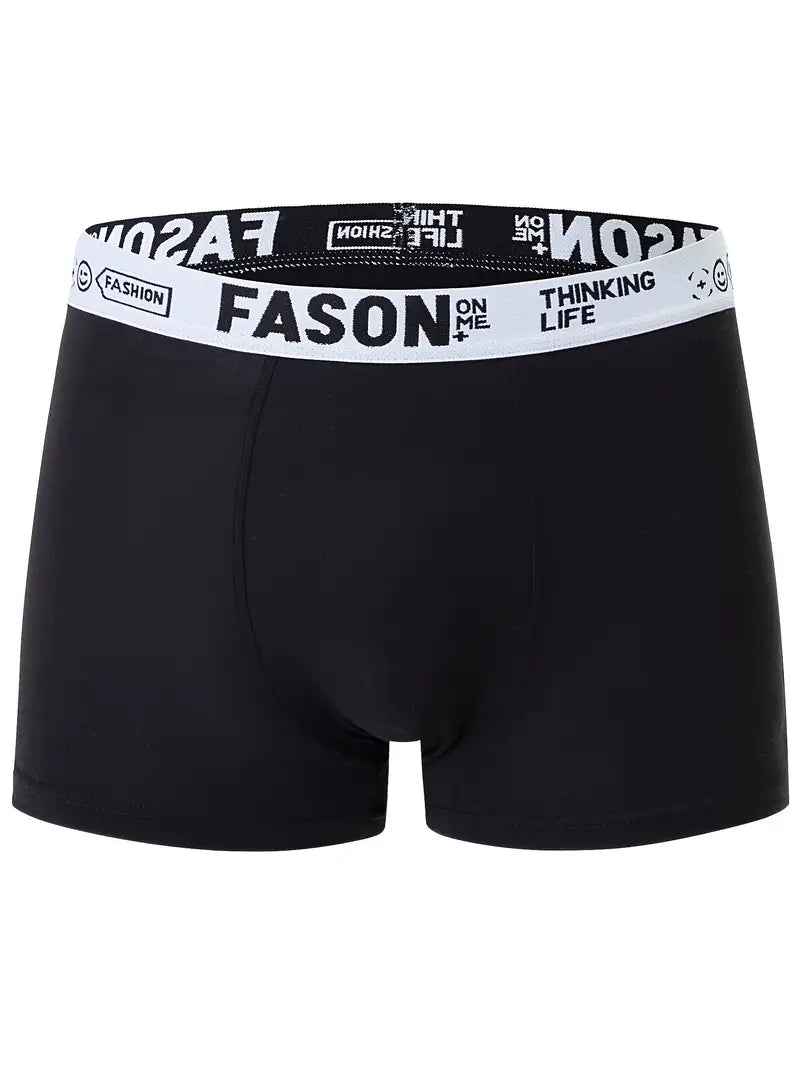 Pack de 10 Boxers homme noirs confortables – Ceinture élastique stylée