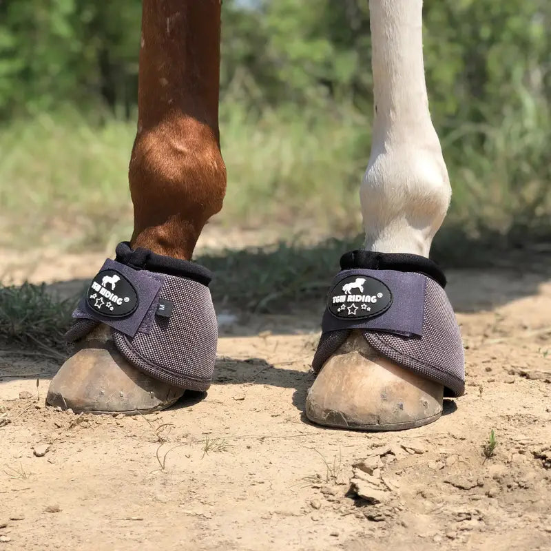 Cloches de Protection Antichoc pour Sabots – Guêtres d'Équitation en Nylon Résistant – Couleur Rose