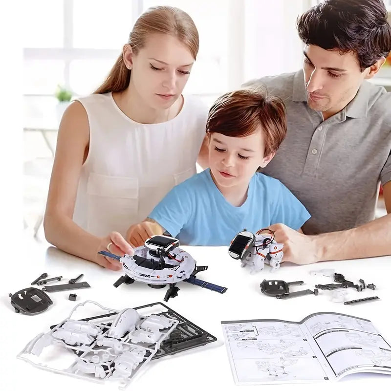 Kit Robot Solaire Multifonction 6 en 1 – Matériaux Industriels pour Assemblage et Énergie Renouvelable