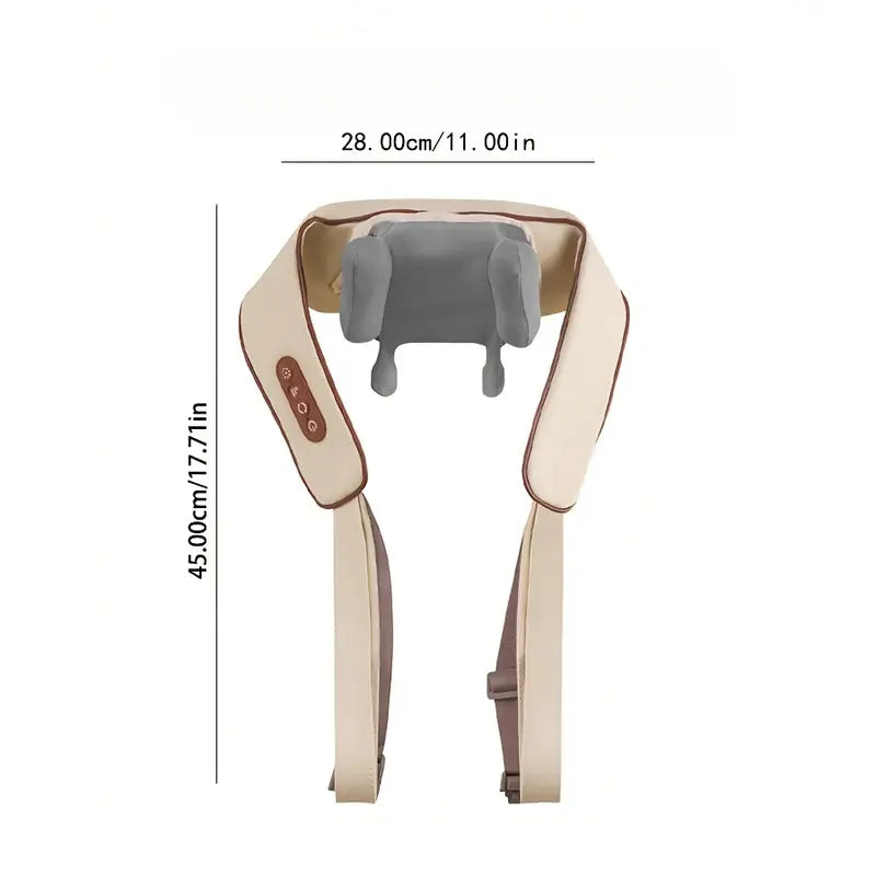 Masseur Électrique Shiatsu Épaules et Cou – Chauffant, Relaxation Profonde à Domicile