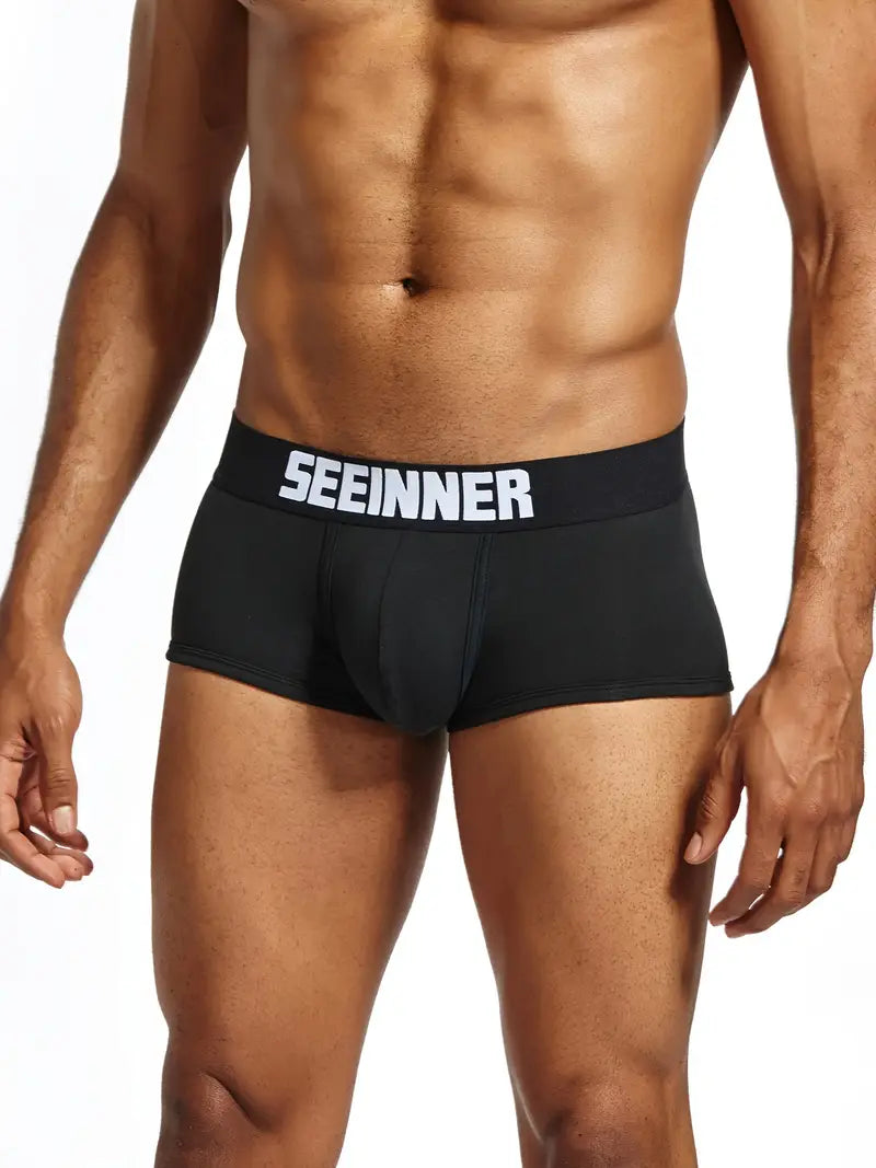 Boxer sexy homme – Sous-vêtement moulant SEEINNER confortable et séduisant
