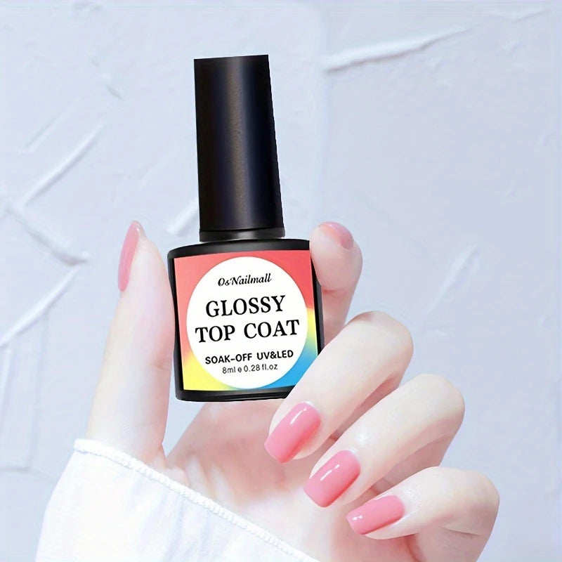 Duo Base Coat & Top Coat UV/LED – Finition Brillante et Tenue Longue Durée pour Vernis Semi-Permanent