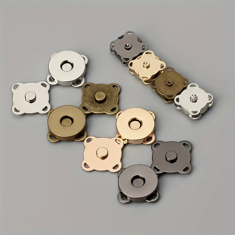 Boutons magnétiques métalliques femme – Fermoirs pratiques pour sacs, vestes et accessoires couture
