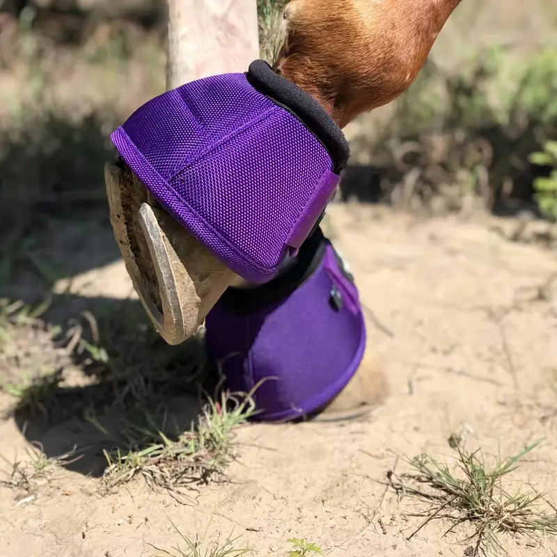 Cloches de Protection Antichoc pour Sabots – Guêtres d'Équitation en Nylon Résistant – Couleur Rose