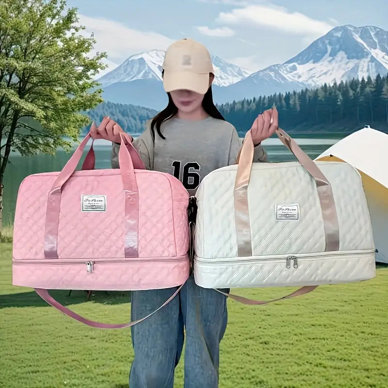 Sac de voyage pliable pour femme Grande capacité, léger et pratique pour la randonnée