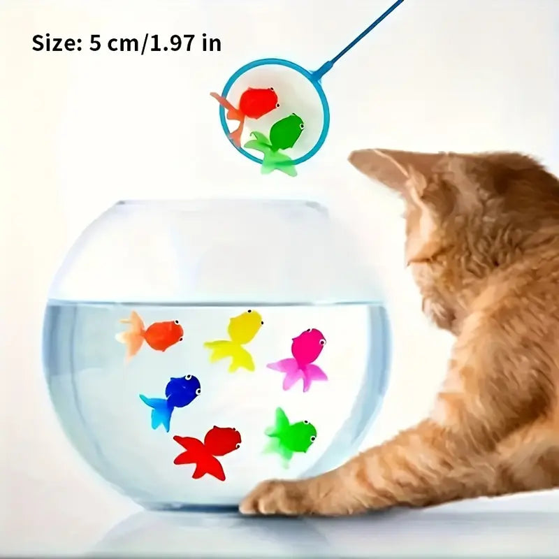 Lot de 12 Mini Poissons en Plastique Souple – Jouets de Bain ou de Piscine pour Enfants (Couleurs Aléatoires)