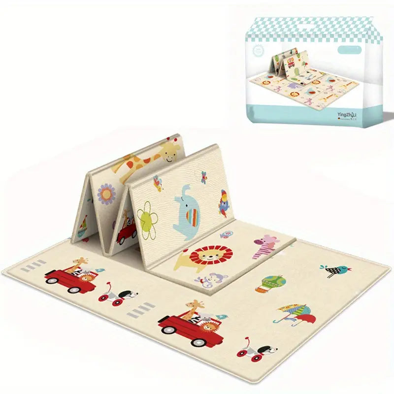 Tapis de Jeu Pliant pour Bébé – Tapis Éducatif Coloré et Antidérapant pour Chambre et Aire de Jeu