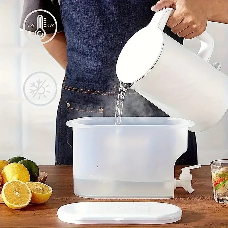 Distributeur de Boisson avec Robinet 3L – Réservoir Réfrigérateur pour Eau, Jus ou Thé Glacé