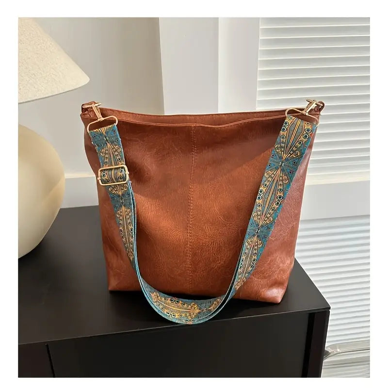Lot de sacs à main femme Sac cabas chic avec bandoulière large brodée