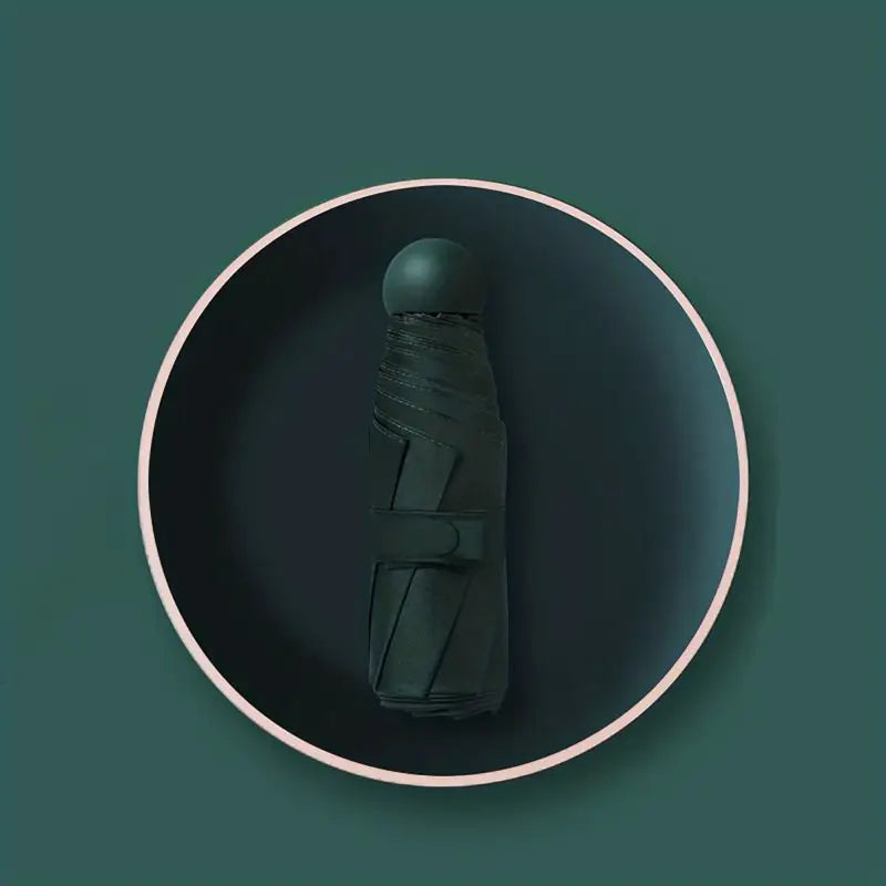 Parapluie pliable jaune avec étui  Compact, léger et 100 % imperméable