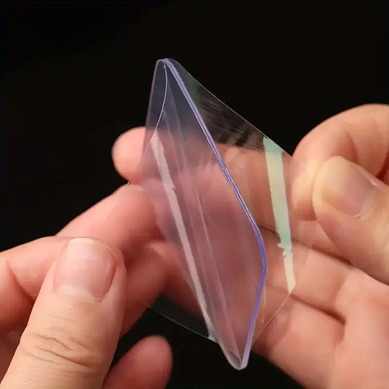 Patch adhésif transparent double face 5,8 cm – Fixation invisible ultra-forte pour surfaces lisses et objets légers