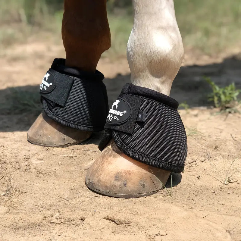 Cloches de Protection Antichoc pour Sabots – Guêtres d'Équitation en Nylon Résistant – Couleur Rose