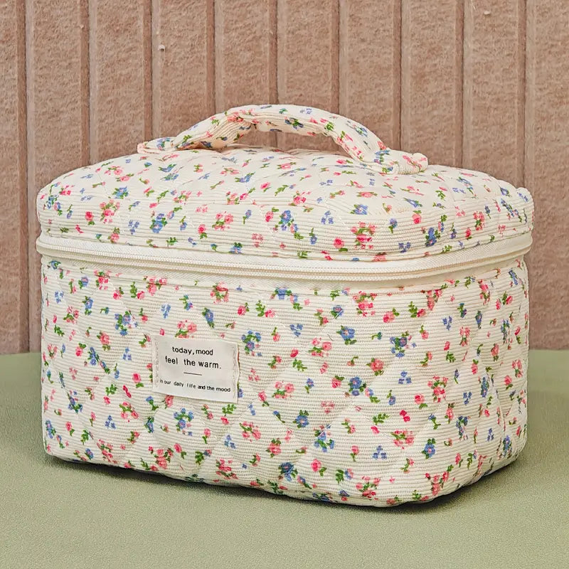 Trousse de toilette à fleurs Pochette maquillage chic et pratique